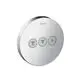 Hansgrohe-HG-Absperrventil-UP-ShowerSelect-S-Fertigset-3-Verbraucher-chrom-15745000 gallery number 1